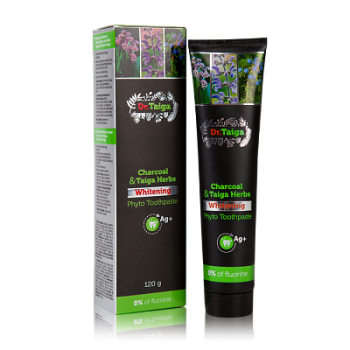 Higiena Pasta z węglem drzewnym i leśnymi ziołami tajgi